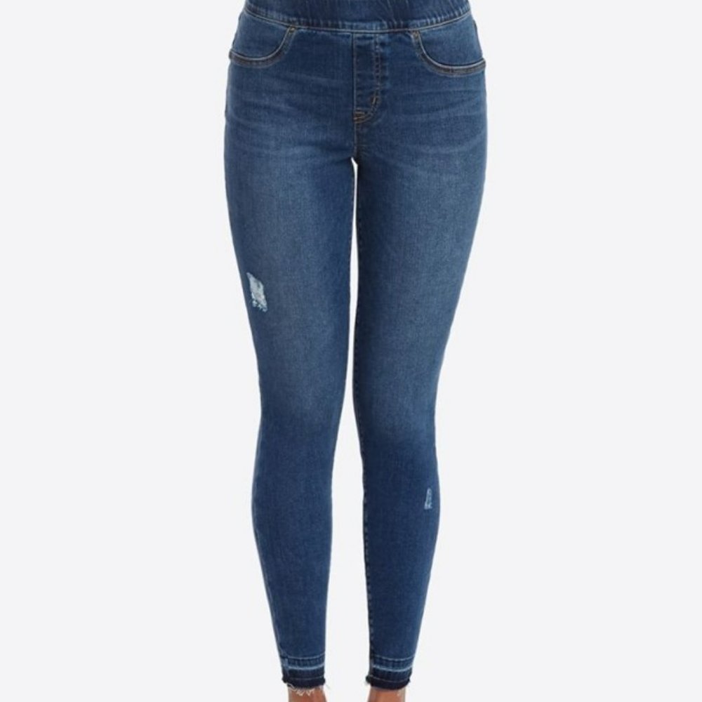 SPANX DISTRESSED SKINNY JEANS #20203R Small - Picture 1 of 14